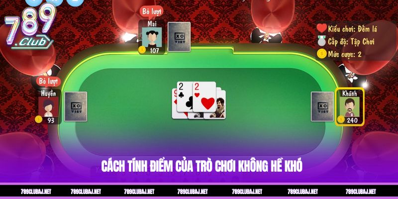 Cách tính điểm của trò chơi không hề khó
